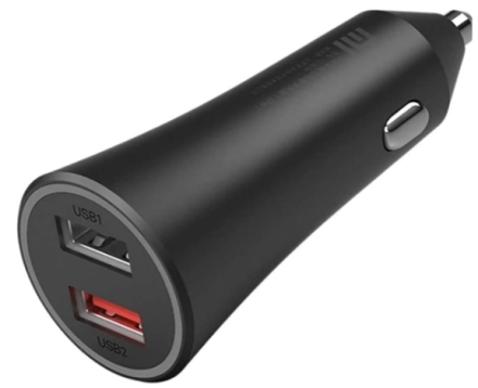 Автомобильное зар. устр. Xiaomi Xiaomi Mi Car Charger 37W 2USB GDS4147GL/CC06ZM черное