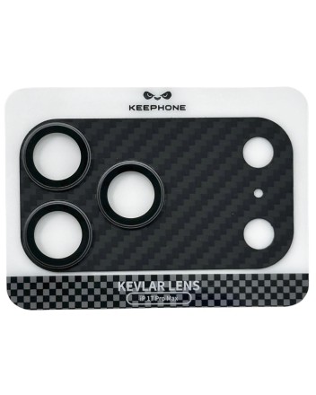  Защитное стекло i-Phone 17 Pro Max на линзы камеры Keephone Kevlar Lens черное