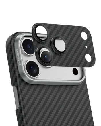  Защитное стекло i-Phone 17 Pro Max на линзы камеры Keephone Kevlar Lens черное