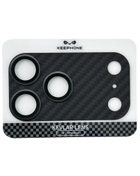 Защитное стекло i-Phone 17 Pro Max на линзы камеры Keephone Kevlar Lens черное