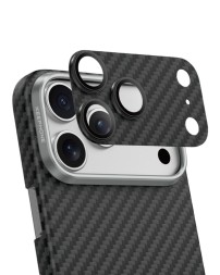 Защитное стекло i-Phone 17 Pro Max на линзы камеры Keephone Kevlar Lens черное