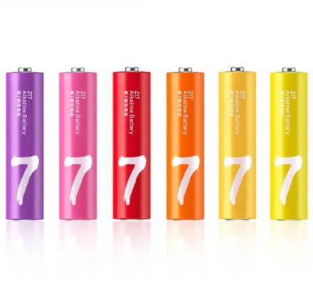  Батарейки ZMI Rainbow ZI7 тип AAA 24 шт цветные