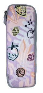  Пенал школьный 90 Points NINETYGO Smart School Pencil Case на молнии розовые фрукты