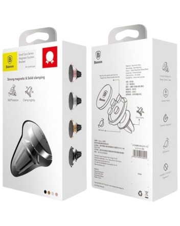  Держатель в автомобиль в воздуховод магнитный Baseus Small Ears Magnetic (SUER-A01) черный