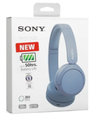 Стереонаушники Bluetooth Полноразмерные Sony WH-CH520 синие
