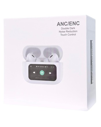  Беспроводные наушники TWS с дисплеем Earphone Y16 BT5.3/4ч/ANC/ENC белые