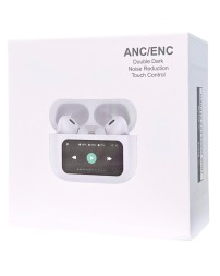 Беспроводные наушники TWS с дисплеем Earphone Y16 BT5.3/4ч/ANC/ENC белые