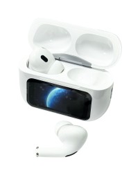 Беспроводные наушники TWS с дисплеем Earphone Y16 BT5.3/4ч/ANC/ENC белые