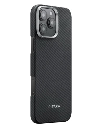  Накладка для i-Phone 16 Pro Max 6.9&quot; Pitaka Ultra Slim case черно-серая