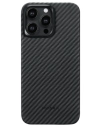 Накладка для i-Phone 15 Pro 6.1&quot; Pitaka MagEZ Case Pro 4 Protective Yet Slim черно-серый, кевлар