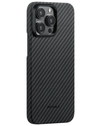  Накладка для i-Phone 15 Pro 6.1&quot; Pitaka MagEZ Case Pro 4 Protective Yet Slim черно-серый, кевлар
