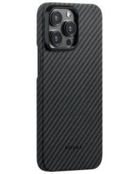 Накладка для i-Phone 15 Pro 6.1" Pitaka MagEZ Case Pro 4 Protective Yet Slim черно-серый, кевлар