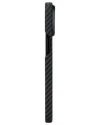 Накладка для i-Phone 15 Pro 6.1&quot; Pitaka MagEZ Case Pro 4 Protective Yet Slim черно-серый, кевлар