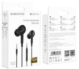 Стереонаушники Borofone BM30 Pro с микрофоном 1.2м черные