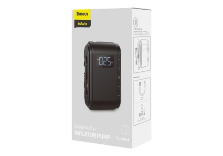  Автомобильный компрессор Baseus Dynamic Eye Inflator Pump (CRCQB03-01) черный