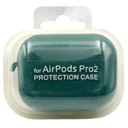 Силиконовый чехол для AirPods Pro 2 c карабином ярко-зеленый