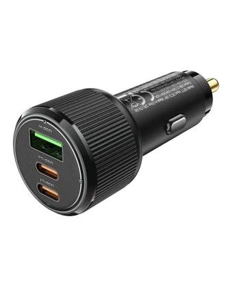  Автомобильное заряд. устр. Hoco NZ17 1USB/2C 75W черный