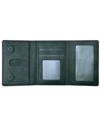 Кожаный чехол-бумажник Leather Wallet с MagSafe для Apple i-Phone зеленый