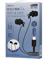 Наушники с микрофоном Remax wired sleep earphones RM-518a Type-C белые