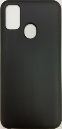 Накладка для Samsung Galaxy M21 Silicone cover без логотипа черная