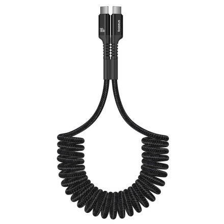  Кабель-зарядка Type-C на Type-C Baseus Fish Eye 100W 1м (P10320203111-00) черный