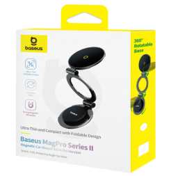 Держатель в автомобиль магнитный Baseus MagPro Series II 15W (C40172900121-00) черный
