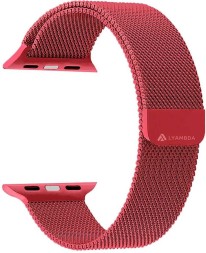 Сменный браслет для Apple Watch 42-44mm Milano алый