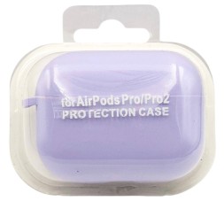 Силиконовый чехол для AirPods Pro 2 c карабином лаванда