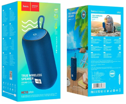  Bluetooth колонка Hoco HC10 Sonar синяя