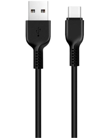  Usb Кабель-зарядка Type-C Hoco X20 Flash 3A 1м силиконовый чёрный