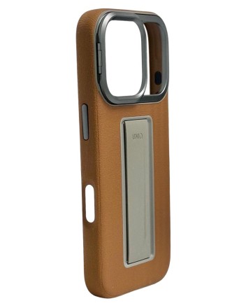  Накладка для i-Phone 17 Pro Uniq Heldro Pro Magsafe коричневая