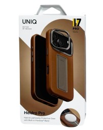 Накладка для i-Phone 17 Pro Uniq Heldro Pro Magsafe коричневая