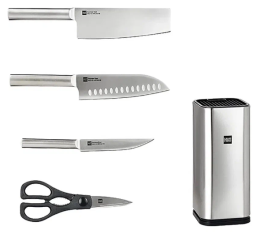 Набор кухонных ножей HuoHou Stainless steel kitchen Knife set (HU0095) серебристый