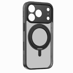 Накладка для i-Phone 17 Pro Max Momax Roller Magsafe с подставкой черный