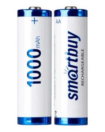  Аккумулятор NiMh Smartbuy AA/2BL 1000 mAh (24/240) (SBBR-2A02BL1000)