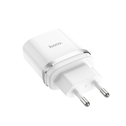  Сетевое зар. устр. Hoco C12Q 1USB QC3.0 2.4A белое