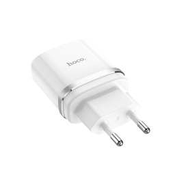 Сетевое зар. устр. Hoco C12Q 1USB QC3.0 2.4A белое