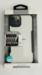 Накладка для i-Phone 12 Pro Max DFANS силикон прозрачный черная рамка