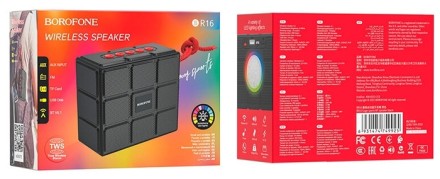  Bluetooth колонка Borofone BR16 BT5.1/1200mAh/4ч/5Вт/TF/AUX/FM черная