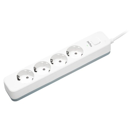  Perfeo сетевой фильтр &quot;POWER STREAM&quot;, 2500W, 1,5м, 4 розетки, белый.