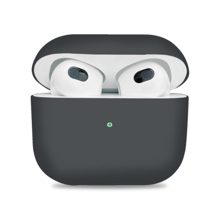  Силиконовый чехол для AirPods 3 тёмно-серый