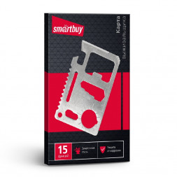 Набор инструментов-карточка (15 функций) Smartbuy Tools