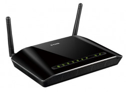 Wi-Fi роутер D-Link DSL-2740U R1A ADSL2+/Annex Wireless черный