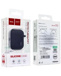 Силиконовый чехол для AirPods 1/2 Hoco WB10 черный