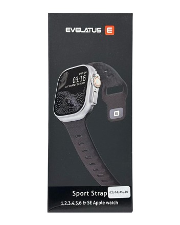  Сменный браслет Evelatus для Apple Watch 42-44-45-49mm тёмно-серый