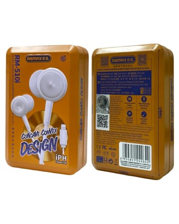  Наушники с микрофоном Remax RM-510i Lightning черные