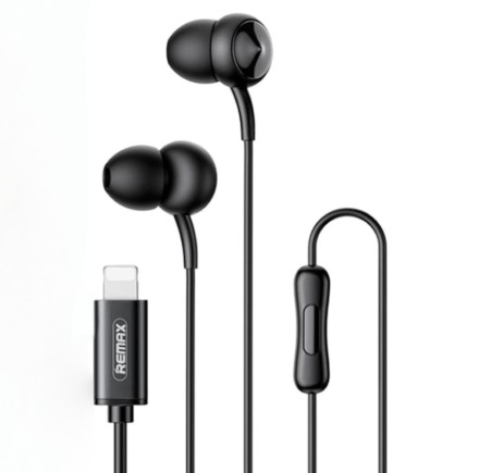  Наушники с микрофоном Remax RM-510i Lightning черные