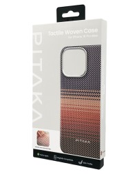 Накладка для i-Phone 16 Pro Max 6.9&quot; Pitaka Tactile Woven case (Sunset)