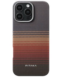 Накладка для i-Phone 16 Pro Max 6.9&quot; Pitaka Tactile Woven case (Sunset)