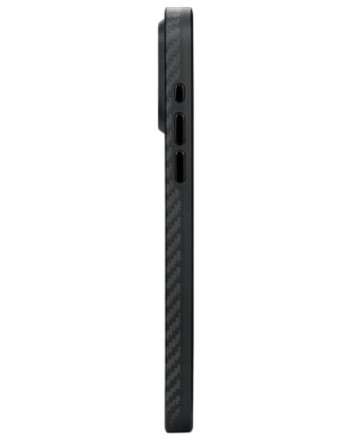 Накладка для i-Phone 15 Pro Max 6.7&quot; Pitaka MagEZ Case Pro 4 1500D черно-серый, кевлар(арамид)